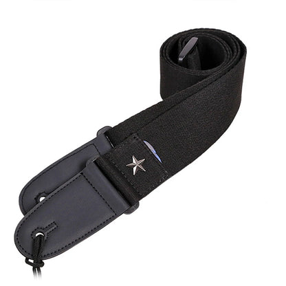 Premium Cotton & Leather Guitar Strap - Flyntera